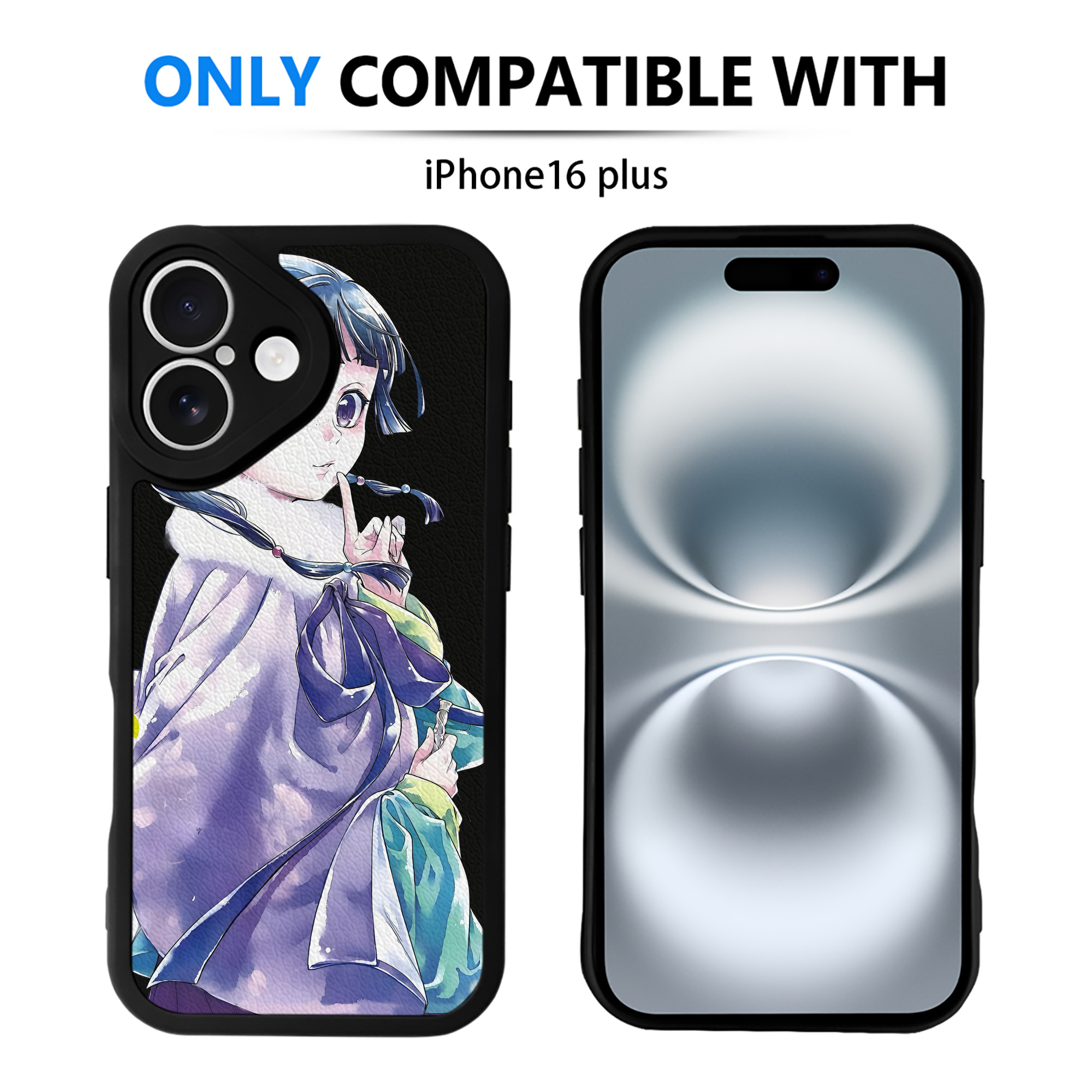 （画像用） 薬屋のひとりごと The Apothecary Diaries 【iPhone 16シリーズ対応】シリコンスマホケース（レザー調） 材質：シリコン